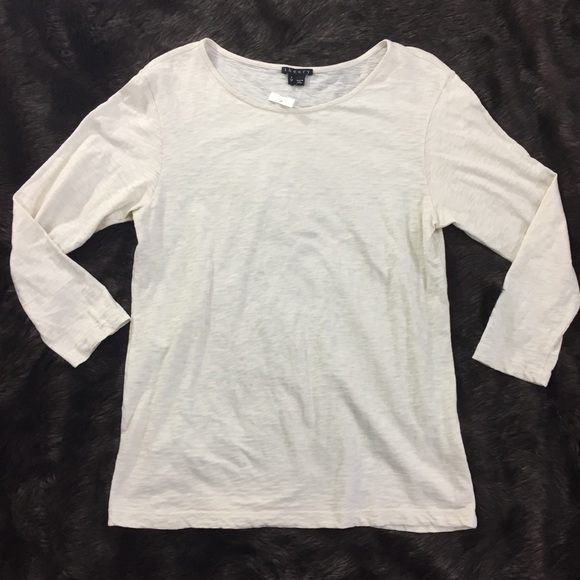 Theory Maas Nebulous Peruvian Cotton Tee Natural P - Picture 3 of 7